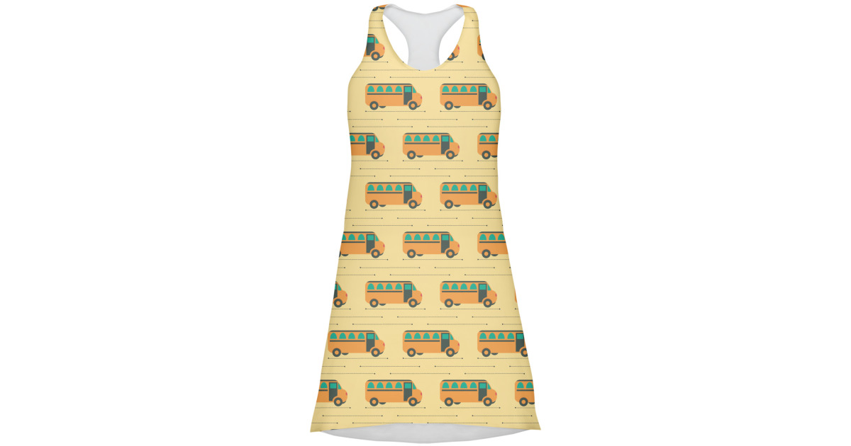 Custom School Bus Racerback Dress | YouCustomizeIt