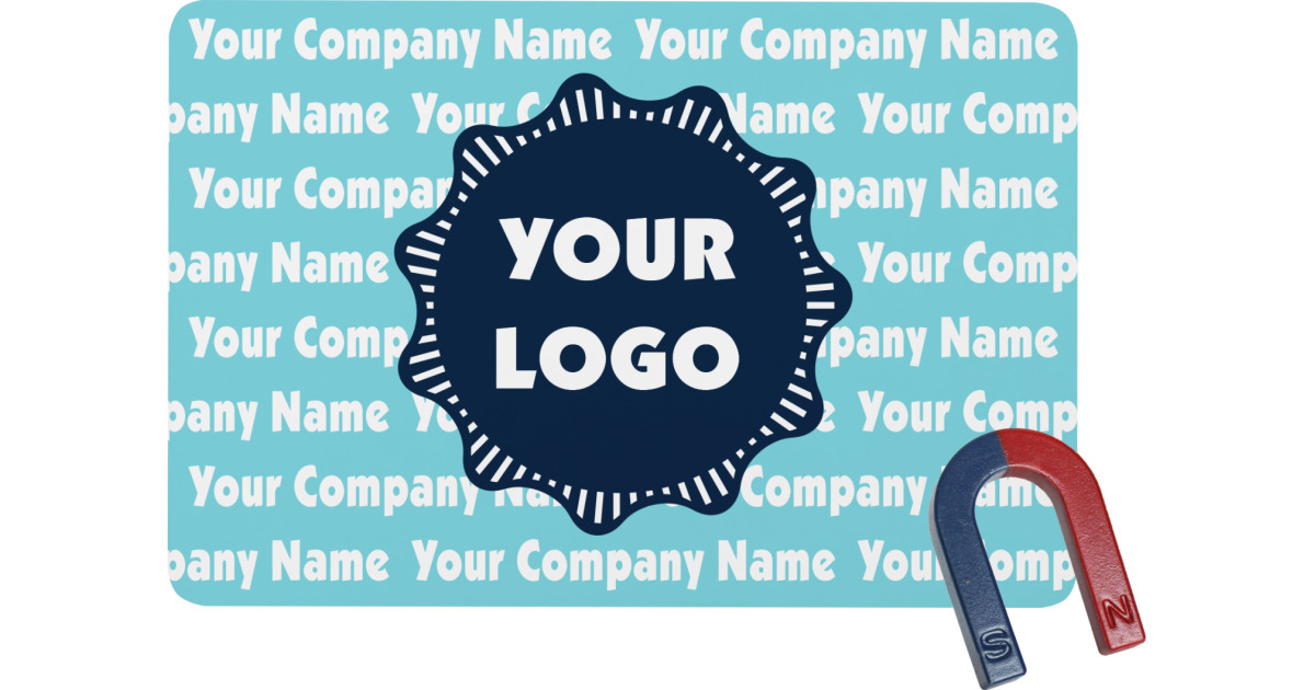 Custom Logo Company Name Rectangular Fridge Magnet Youcustomizeit