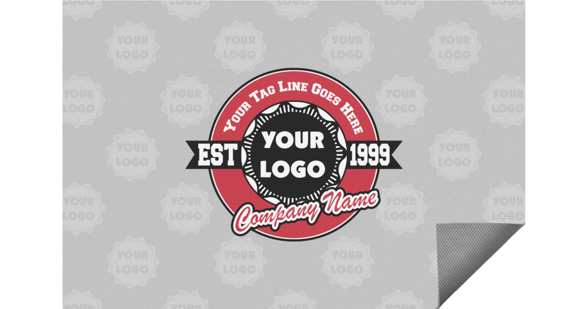 Custom Logo & Tag Line Indoor / Outdoor Rug - 5' x 8' w/ Logos ...