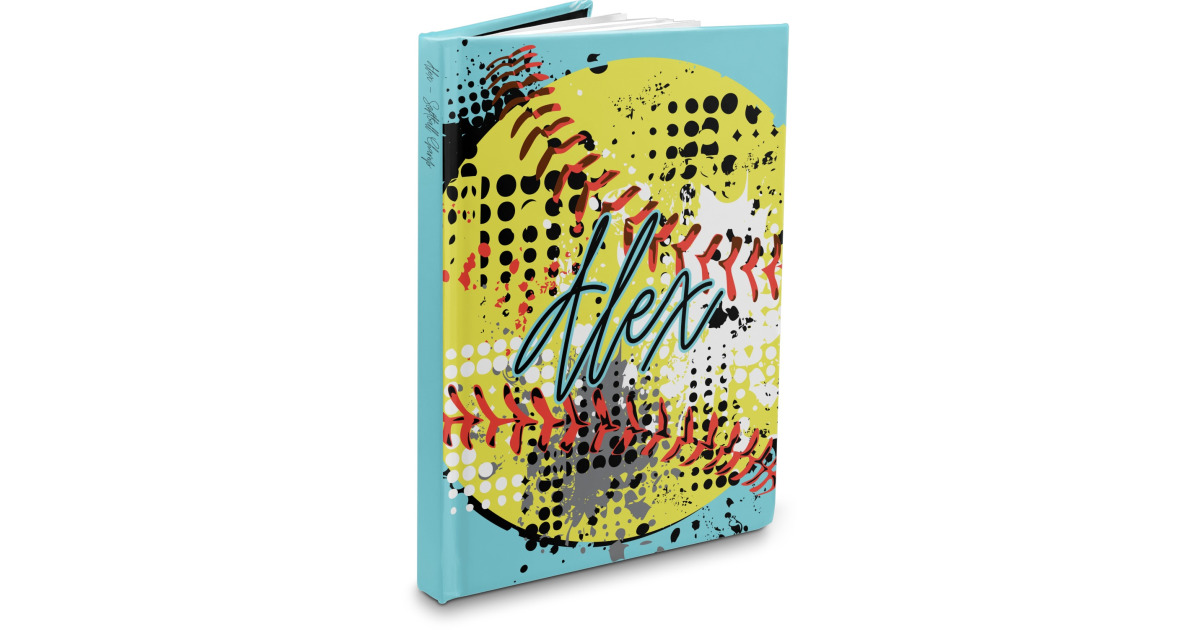 Custom Softball Hardbound Journal - 7.25