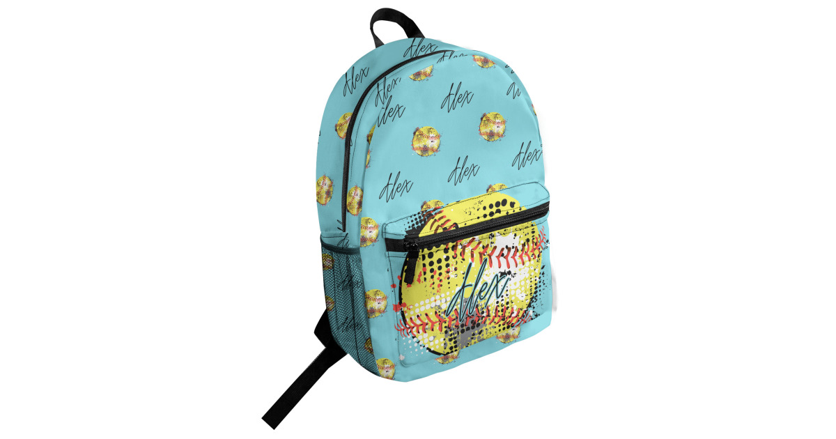 Custom Softball Student Backpack (Personalized) | YouCustomizeIt