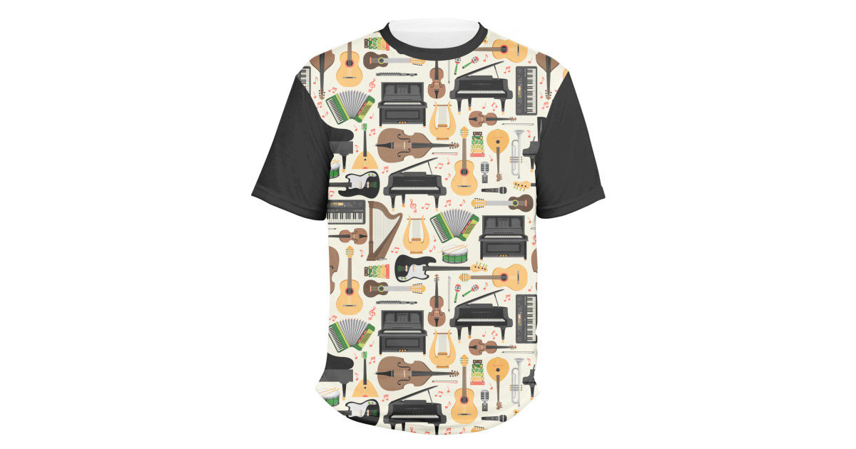 Custom Musical Instruments Men's Crew T-Shirt | YouCustomizeIt