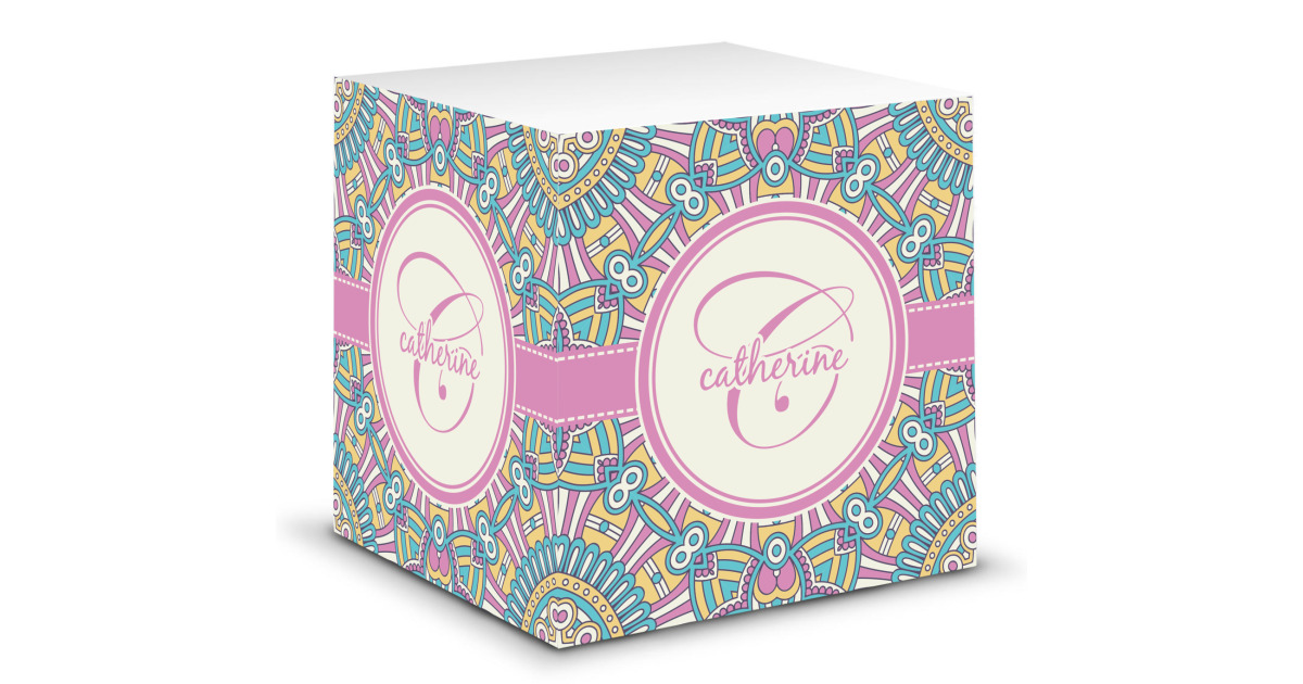 Custom Bohemian Art Sticky Note Cube (Personalized) | YouCustomizeIt