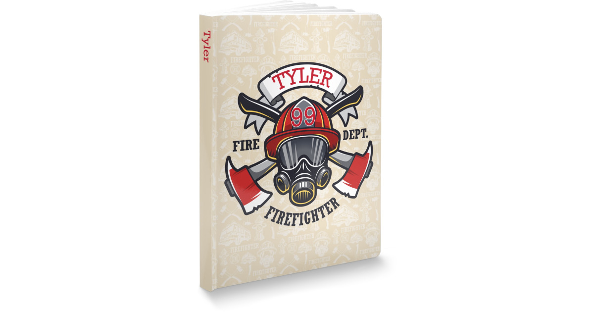 Custom Firefighter Softbound Notebook - 5.75