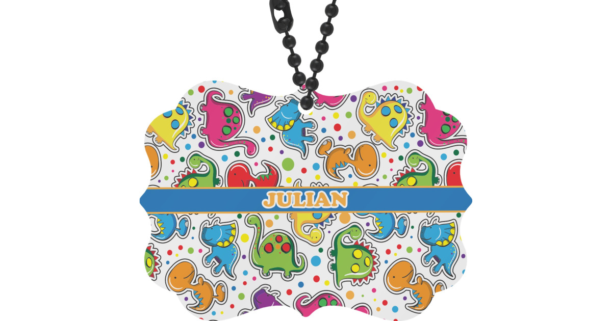 Custom Dinosaur Print Rear View Mirror Decor (Personalized ...