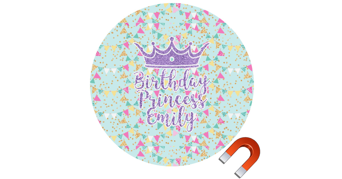Custom Birthday Princess Car Magnet (Personalized) | YouCustomizeIt