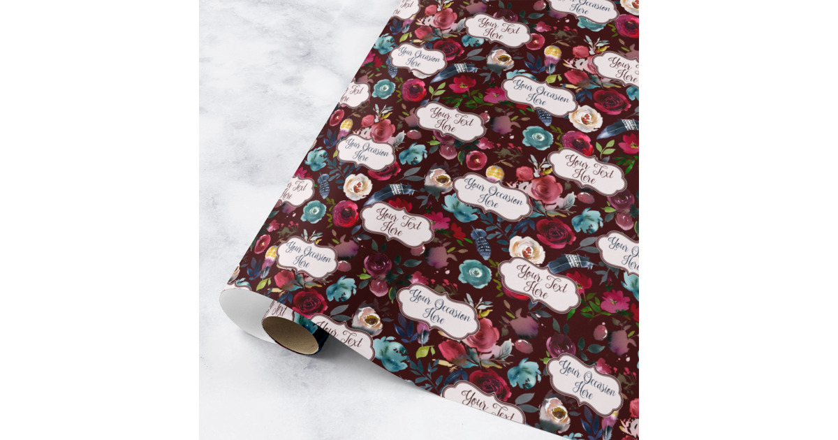 Custom Boho Wrapping Paper Roll - Small (Personalized) | YouCustomizeIt