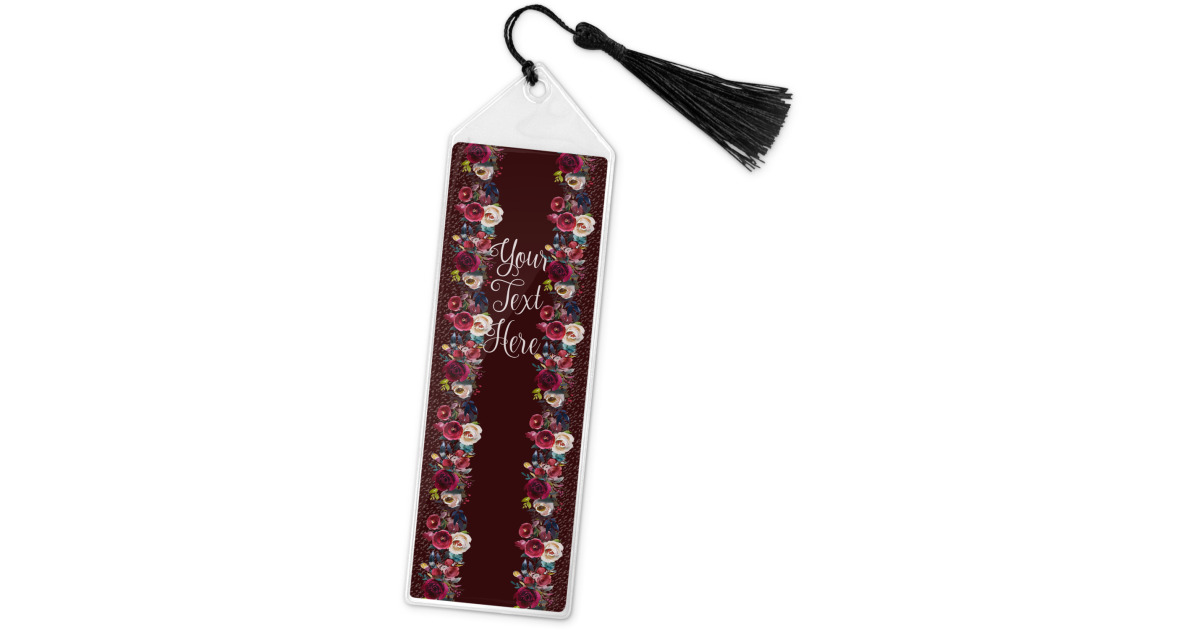 Personalized Wooden Bookmark With Tassel - Andean Llama Design