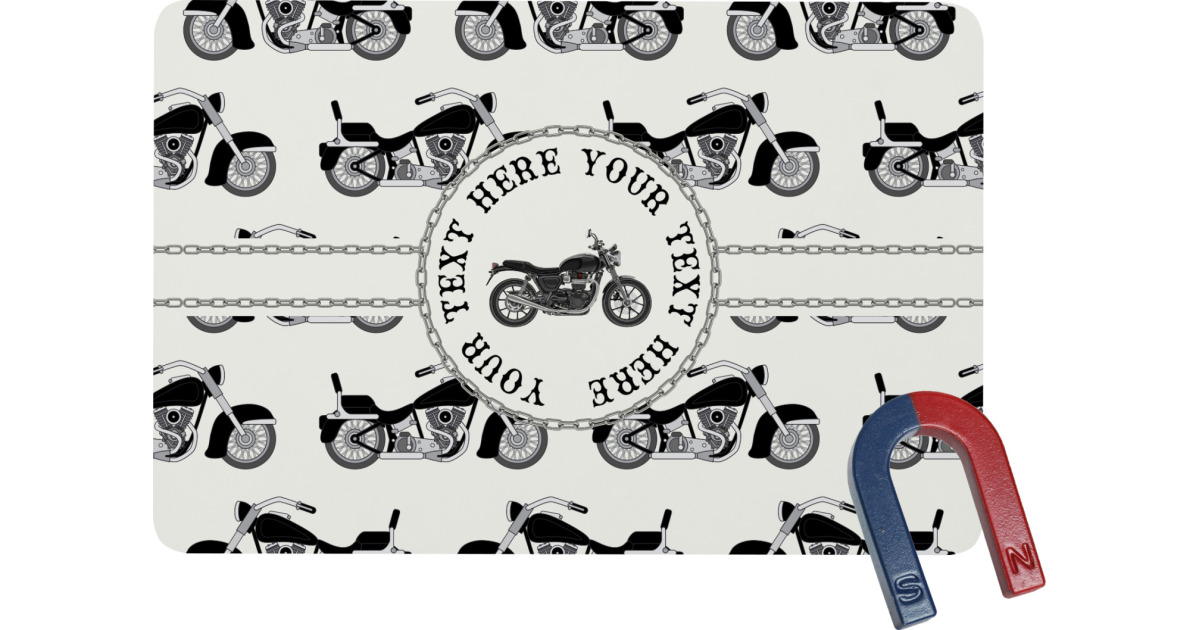 Custom Motorcycle Rectangular Fridge Magnet Personalized Youcustomizeit