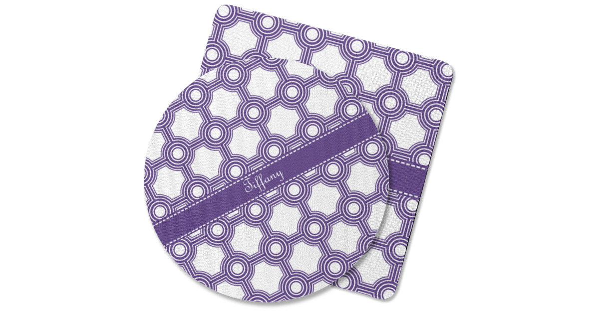 Custom Connected Circles Rubber Backed Coaster (Personalized ...