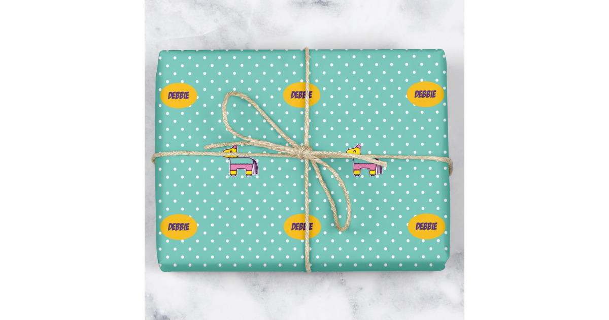 Custom Pinata Birthday Wrapping Paper (Personalized) | YouCustomizeIt