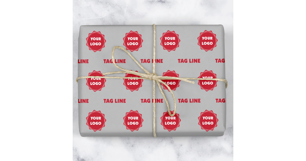 Custom Logo & Tag Line Wrapping Paper (Personalized) | YouCustomizeIt