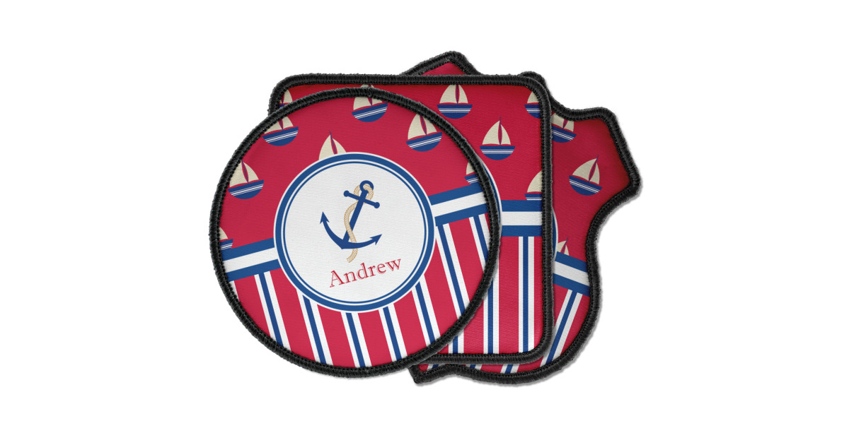 Custom Sail Boats & Stripes Iron on Patches (Personalized) | YouCustomizeIt