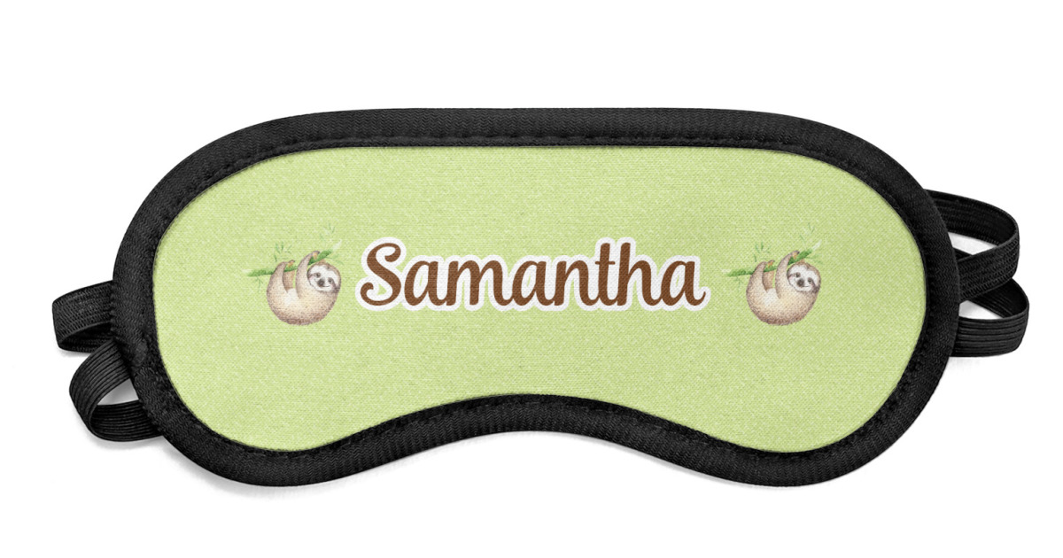 Custom Sloth Sleeping Eye Mask (Personalized) | YouCustomizeIt