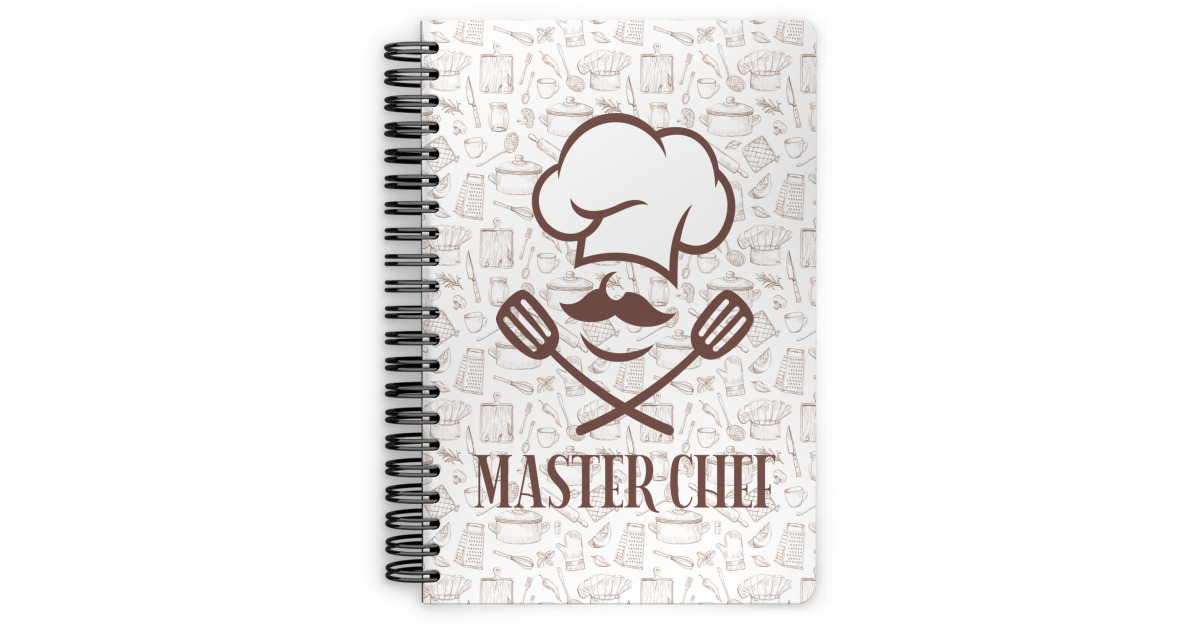 Custom Master Chef Spiral Notebook - 7x10 w/ Name or Text | YouCustomizeIt