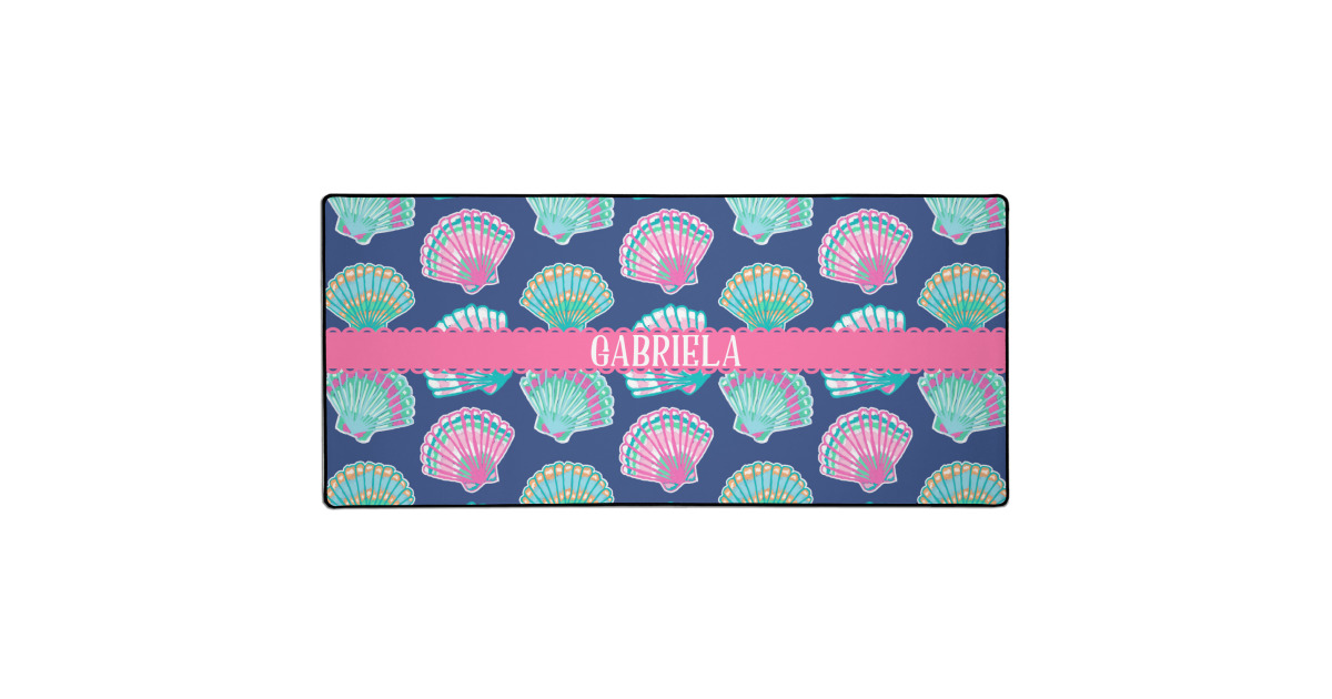 Custom Preppy Sea Shells Gaming Mouse Pad (Personalized) | YouCustomizeIt