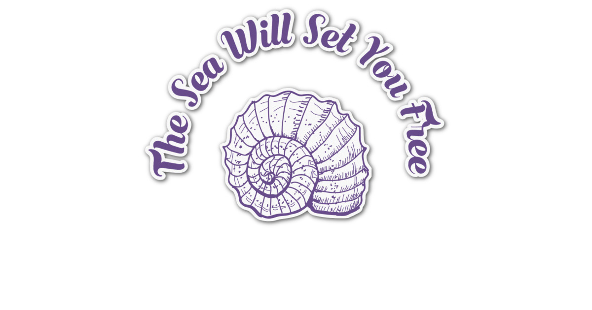 Custom Sea Shells Graphic Decal - Small (Personalized) | YouCustomizeIt