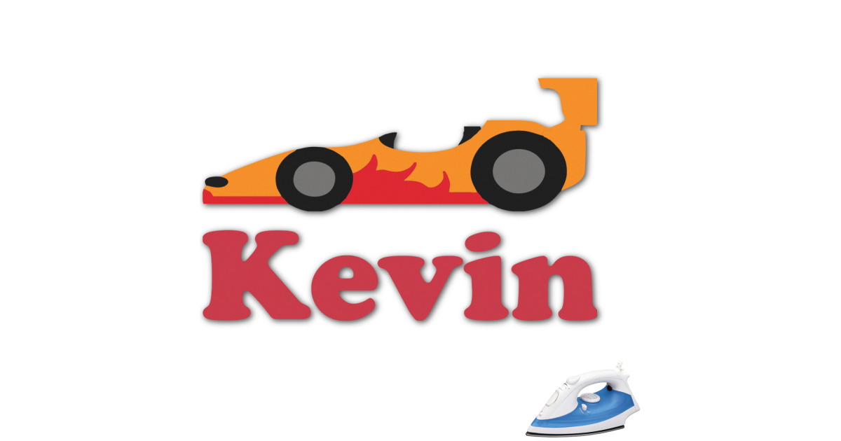 Custom Racing Car Graphic Iron On Transfer (Personalized) | YouCustomizeIt