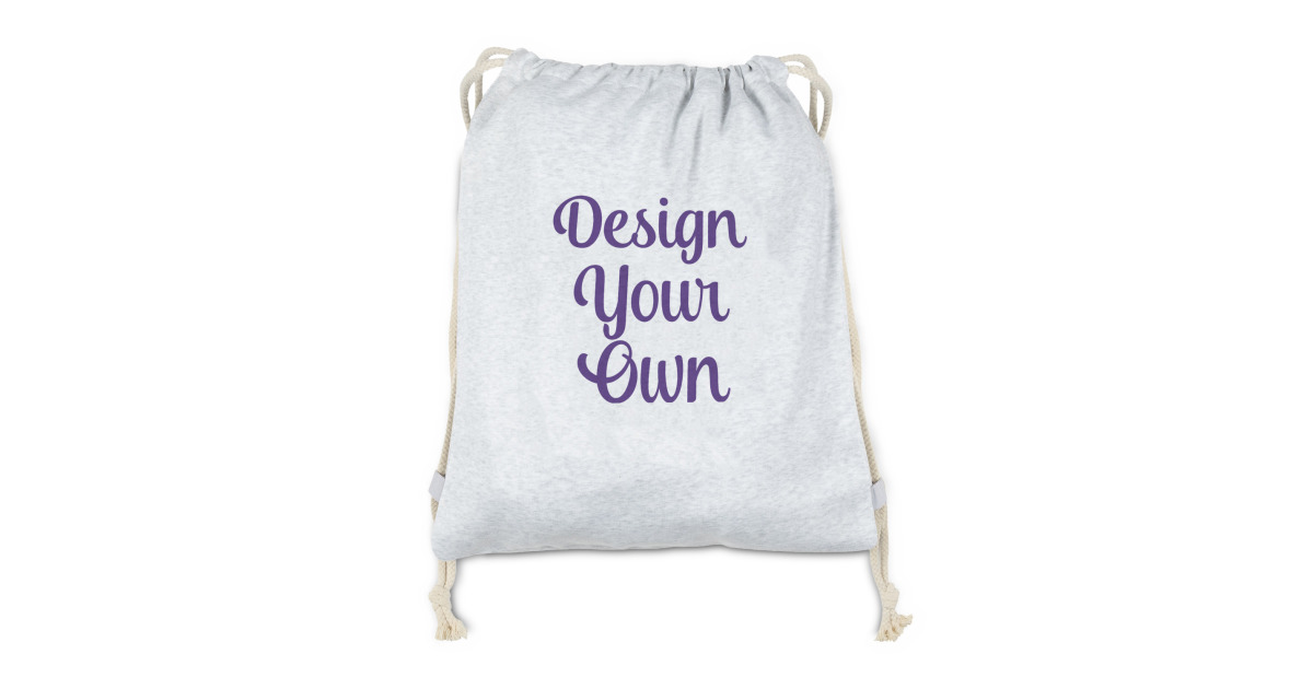 Custom Drawstring Backpacks - Sweatshirt Fleece - Double-Sided | Design ...