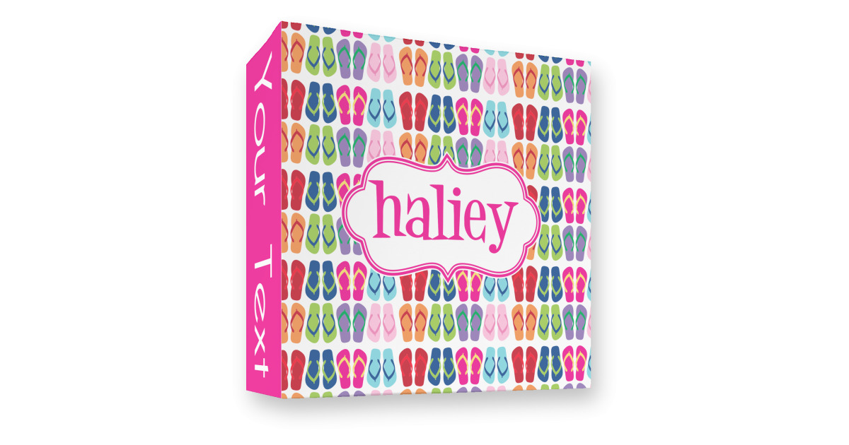 Custom FlipFlop 3 Ring Binder - Full Wrap - 3" (Personalized ...