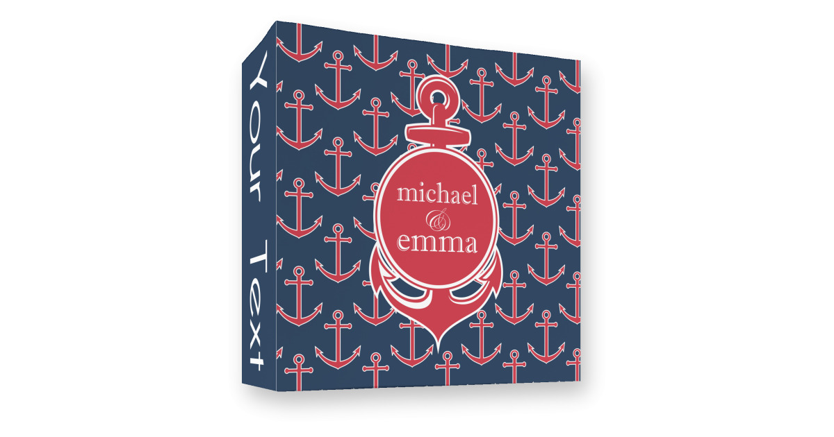 Custom All Anchors 3 Ring Binder - Full Wrap - 3" (Personalized ...