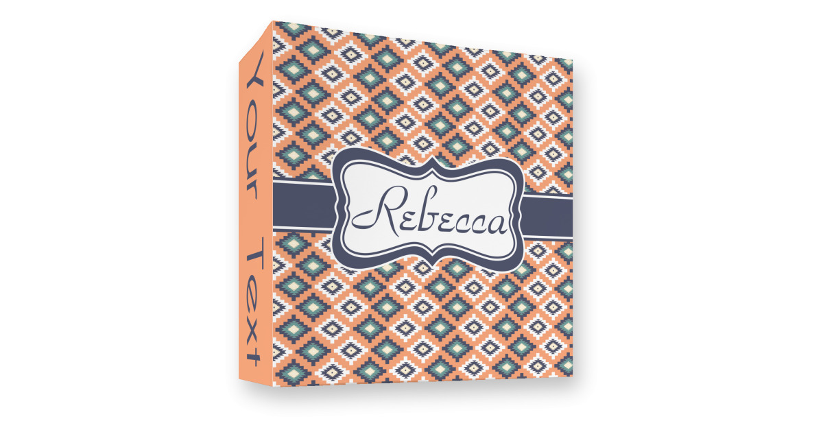 Custom Tribal 3 Ring Binder - Full Wrap - 3" (Personalized ...