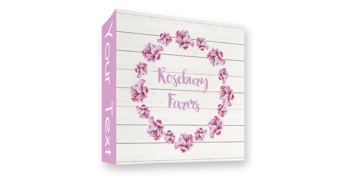 Custom Farm House 3 Ring Binder - Full Wrap - 3" (Personalized ...