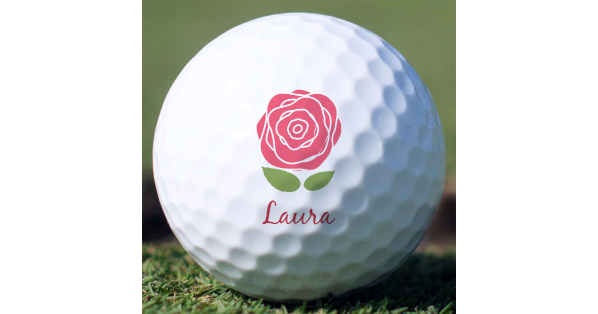 Custom Roses Golf Balls (Personalized) | YouCustomizeIt