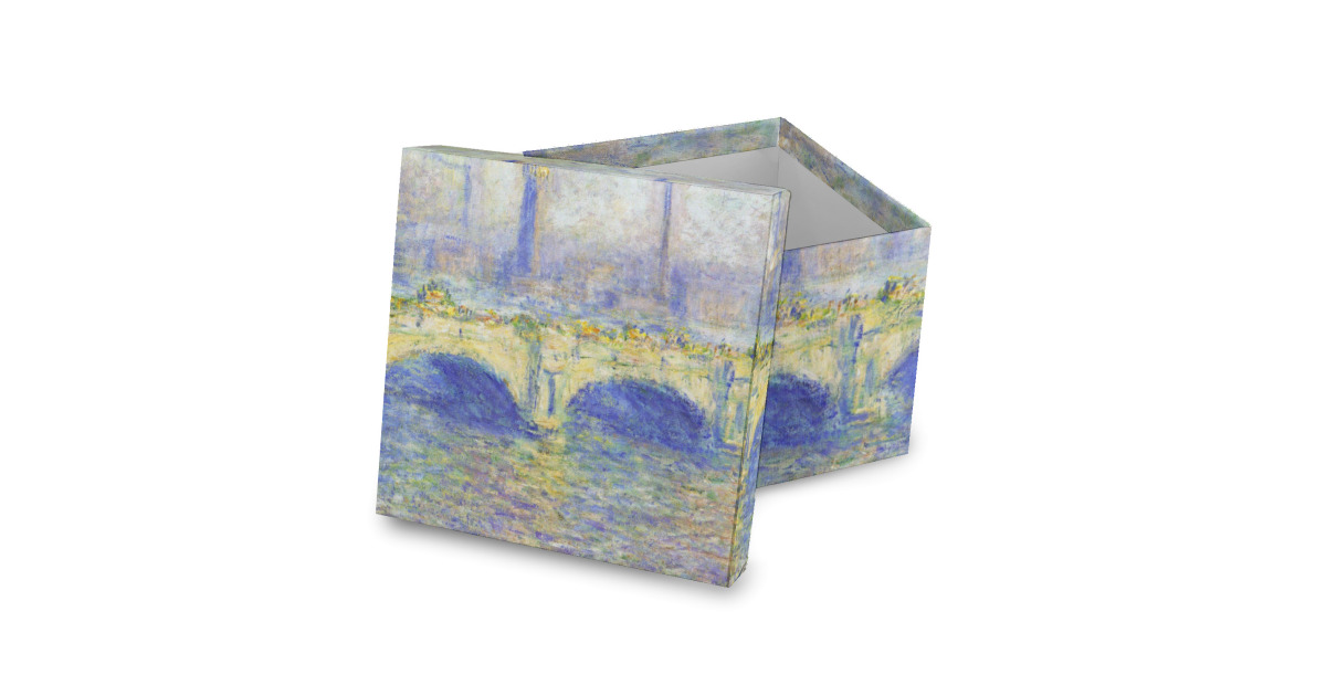 Custom Waterloo Bridge by Claude Monet Gift Box with Lid - Canvas ...