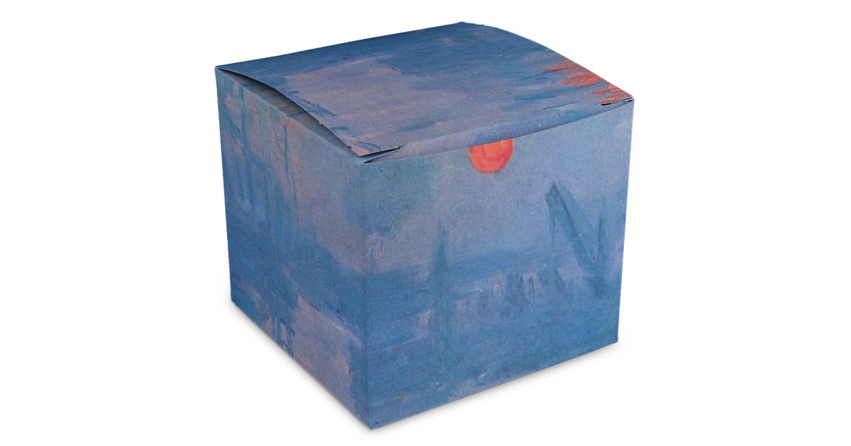 Custom Impression Sunrise by Claude Monet Cube Favor Gift Boxes ...