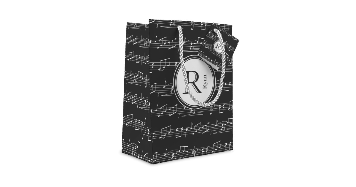 Custom Musical Notes Gift Bag (Personalized) | YouCustomizeIt