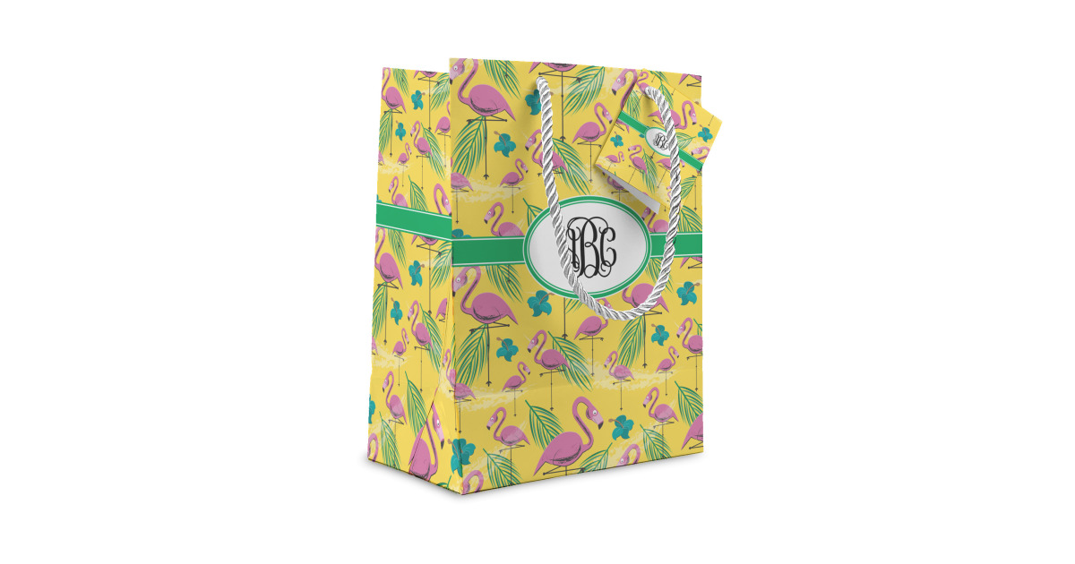 Custom Pink Flamingo Gift Bag (Personalized) | YouCustomizeIt