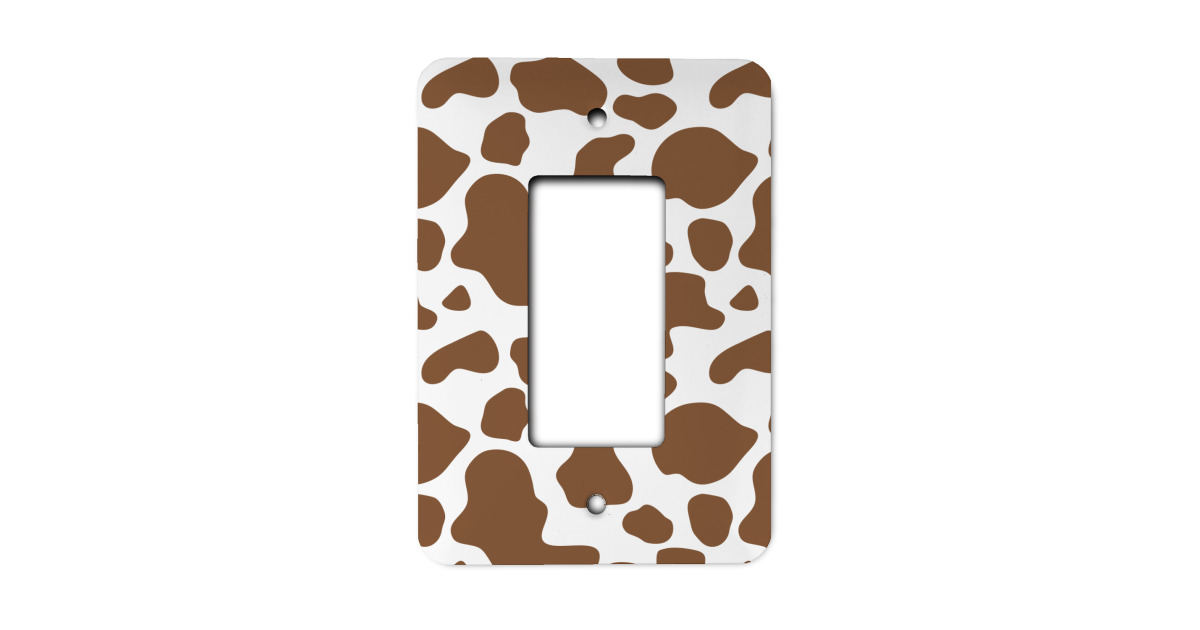 Custom Cow Print Rocker Style Light Switch Cover - Single Switch ...