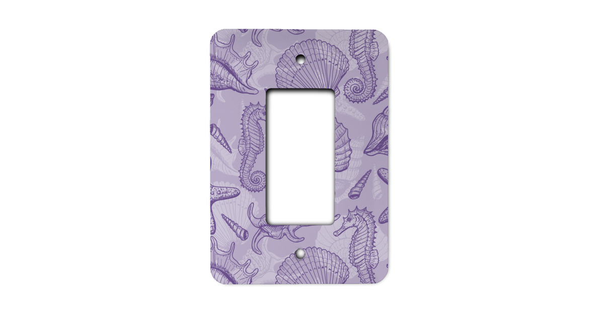Custom Sea Shells Rocker Style Light Switch Cover - Single Switch ...