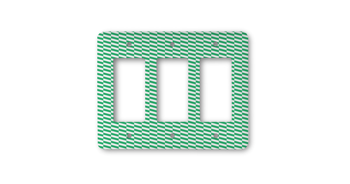 Custom Zig Zag Rocker Style Light Switch Cover - Three Switch ...
