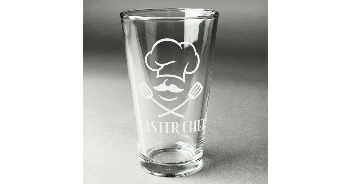 Custom Master Chef Pint Glass - Engraved (Personalized) | YouCustomizeIt