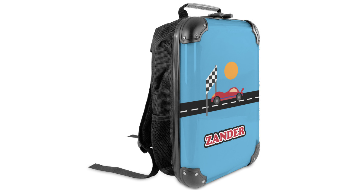Custom Race Car Kids Hard Shell Backpack (Personalized) | YouCustomizeIt