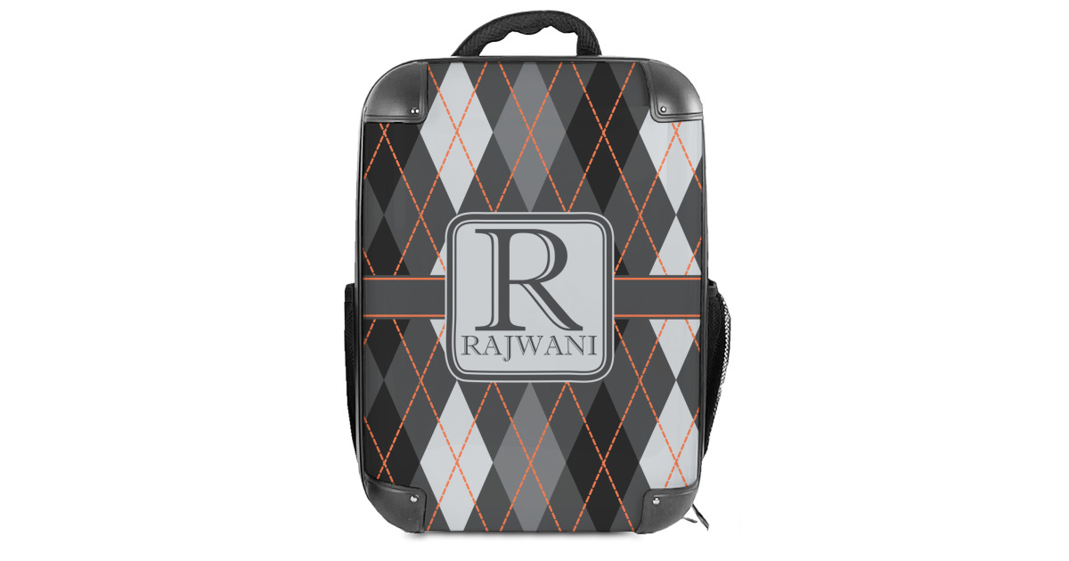Custom Modern Chic Argyle Hard Shell Backpack (Personalized ...
