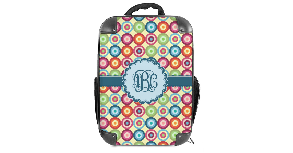 Custom Retro Circles Hard Shell Backpack (Personalized) | YouCustomizeIt