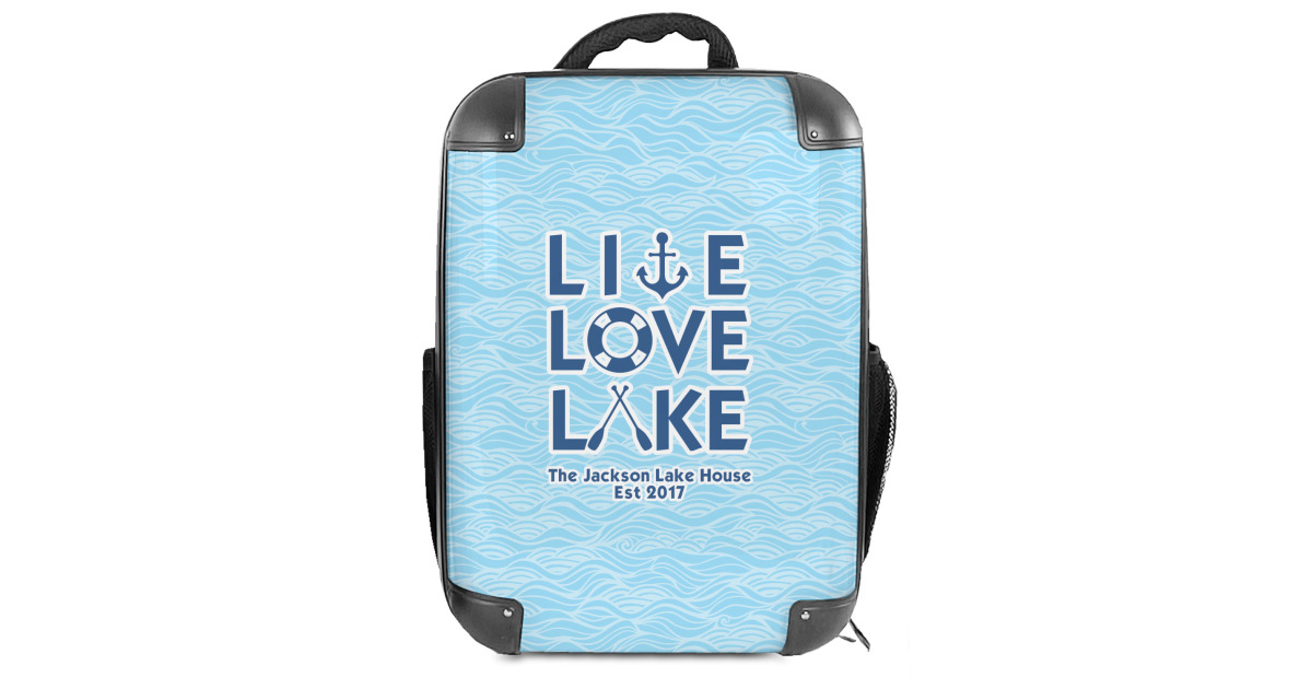 Custom Live Love Lake Hard Shell Backpack (Personalized) | YouCustomizeIt