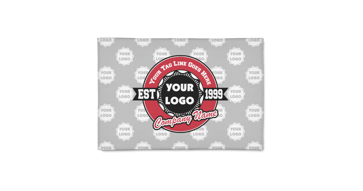 Custom Logo & Tag Line Patio Rug w/ Logos | YouCustomizeIt