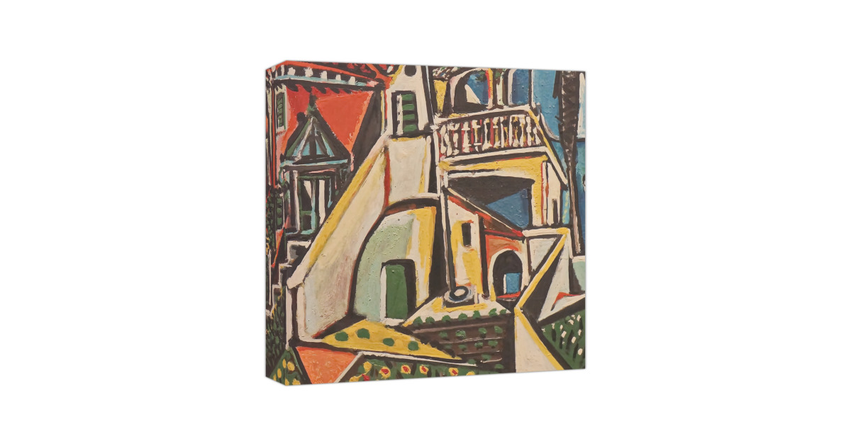 Custom Mediterranean Landscape by Pablo Picasso Canvas Print - 8x8 ...