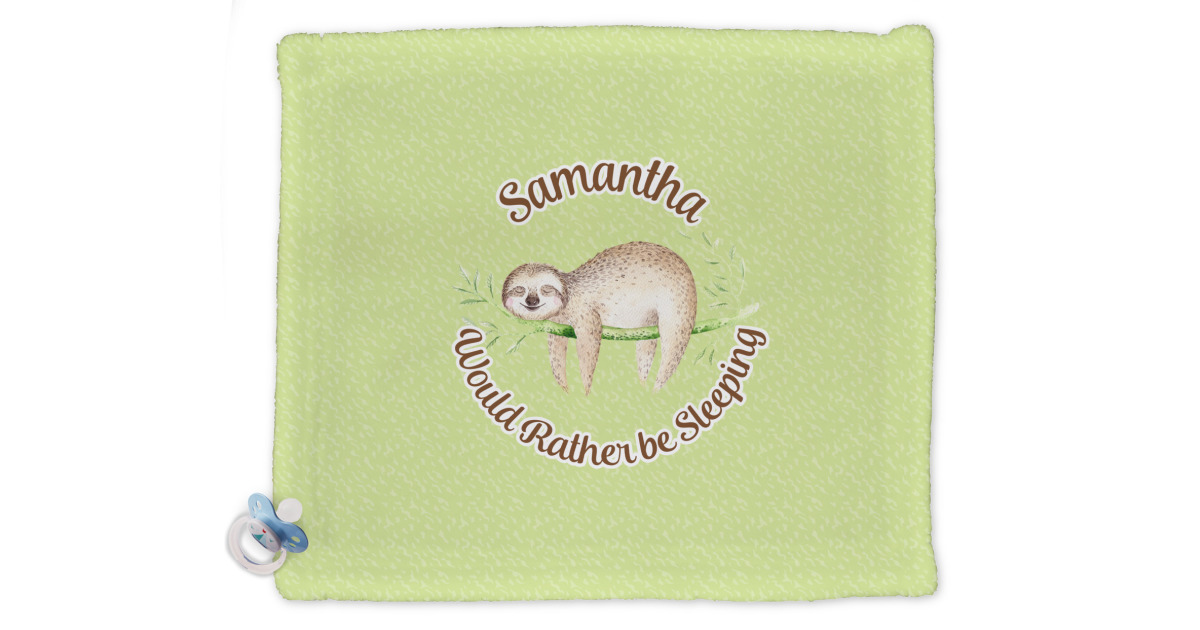 Custom Sloth Security Blanket (Personalized) | YouCustomizeIt