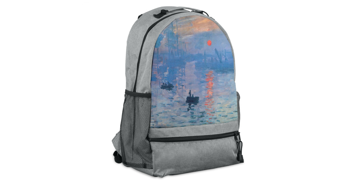 Custom Impression Sunrise by Claude Monet Backpack | YouCustomizeIt