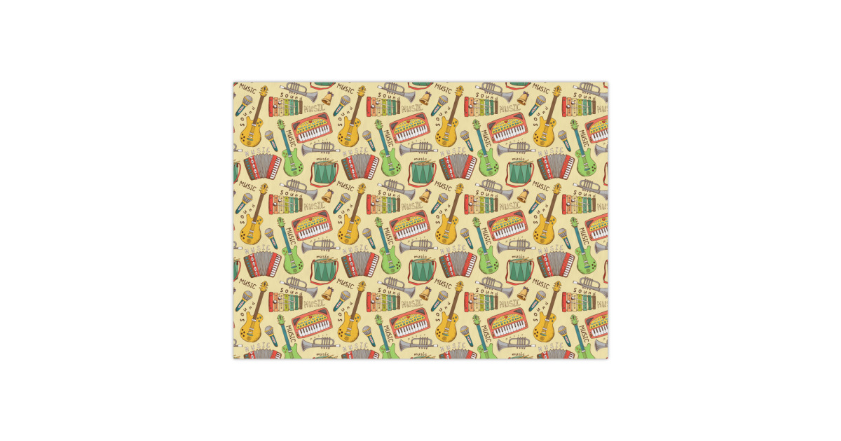 Custom Vintage Musical Instruments Tissue Paper Sheets - Large ...