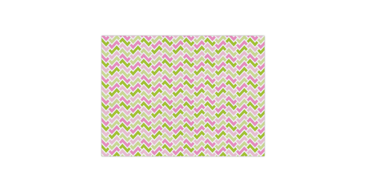 Custom Pink & Green Geometric Tissue Paper Sheets | YouCustomizeIt