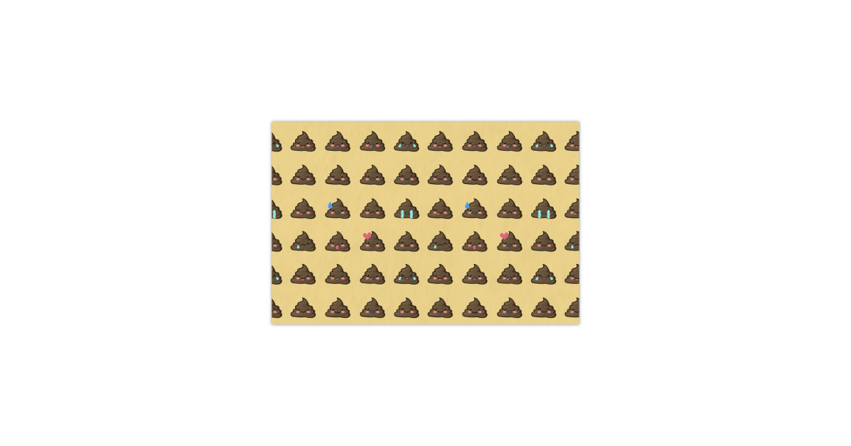 Custom Poop Emoji Tissue Paper Sheets - Small - Heavyweight ...