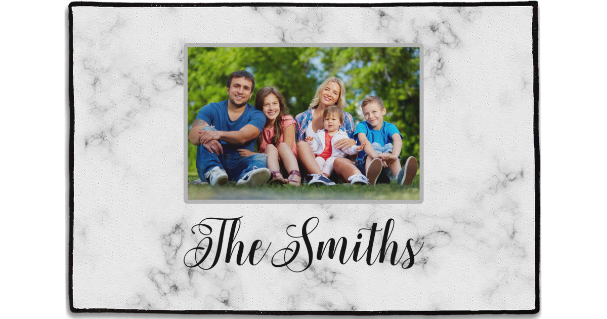 Custom Family Photo and Name Door Mat - 36