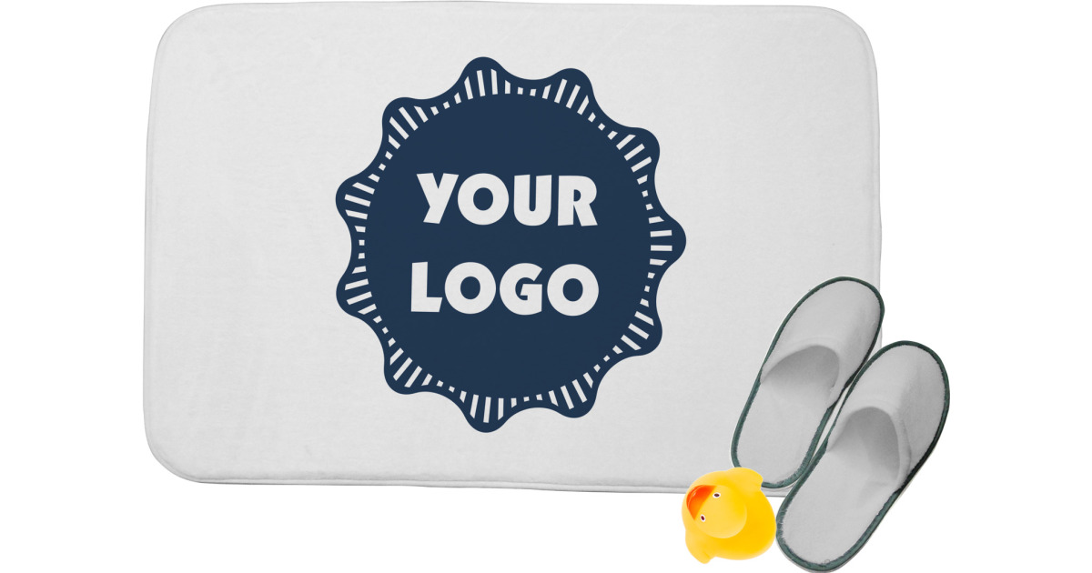 Custom Logo Memory Foam Bath Mat | YouCustomizeIt