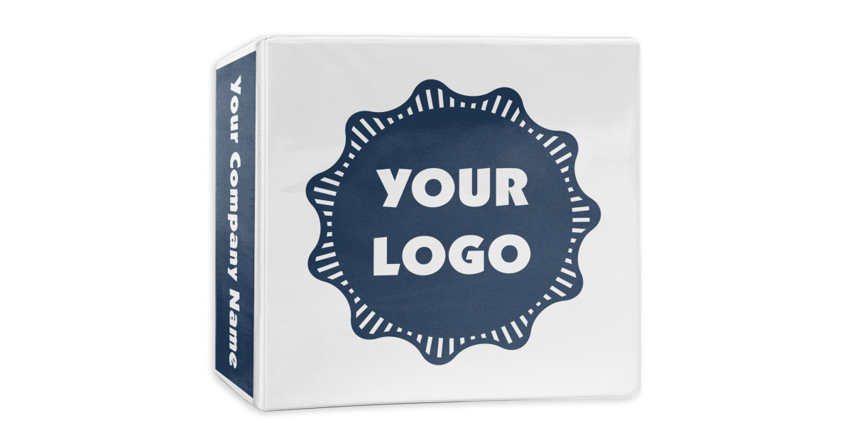 Custom Logo 3-Ring Binder - 3 inch | YouCustomizeIt